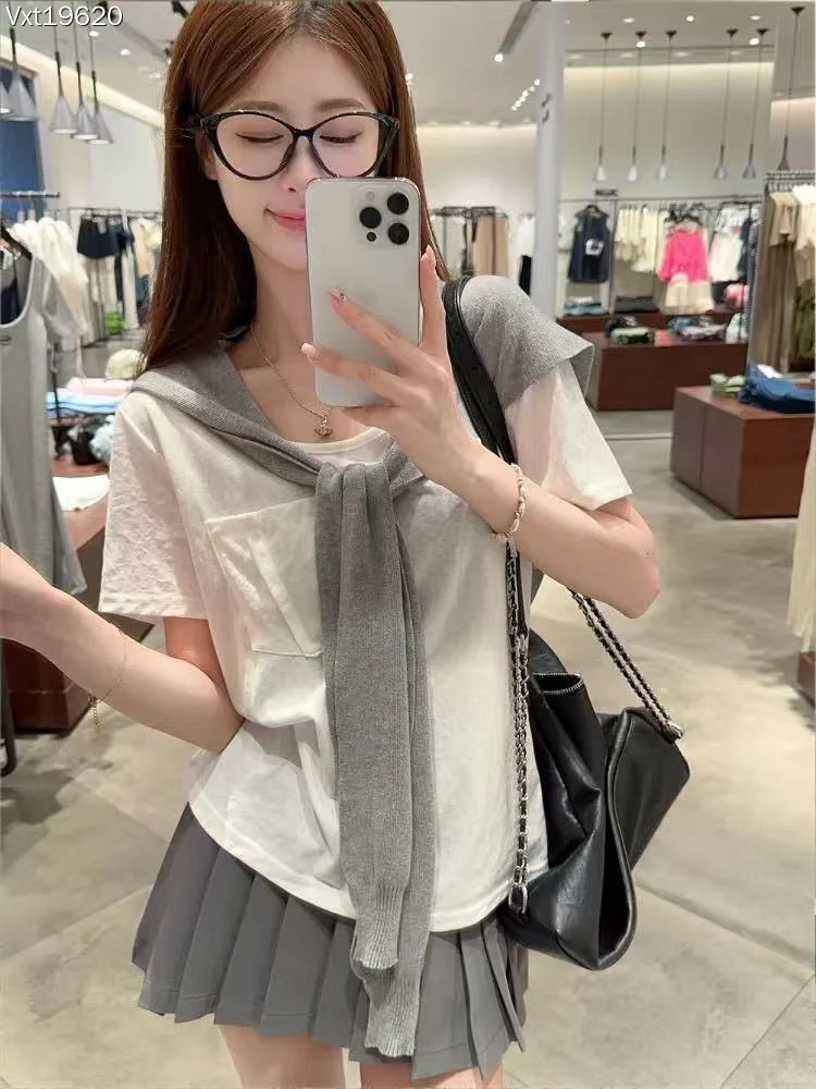 夏天韩系小清新休闲穿搭‼️