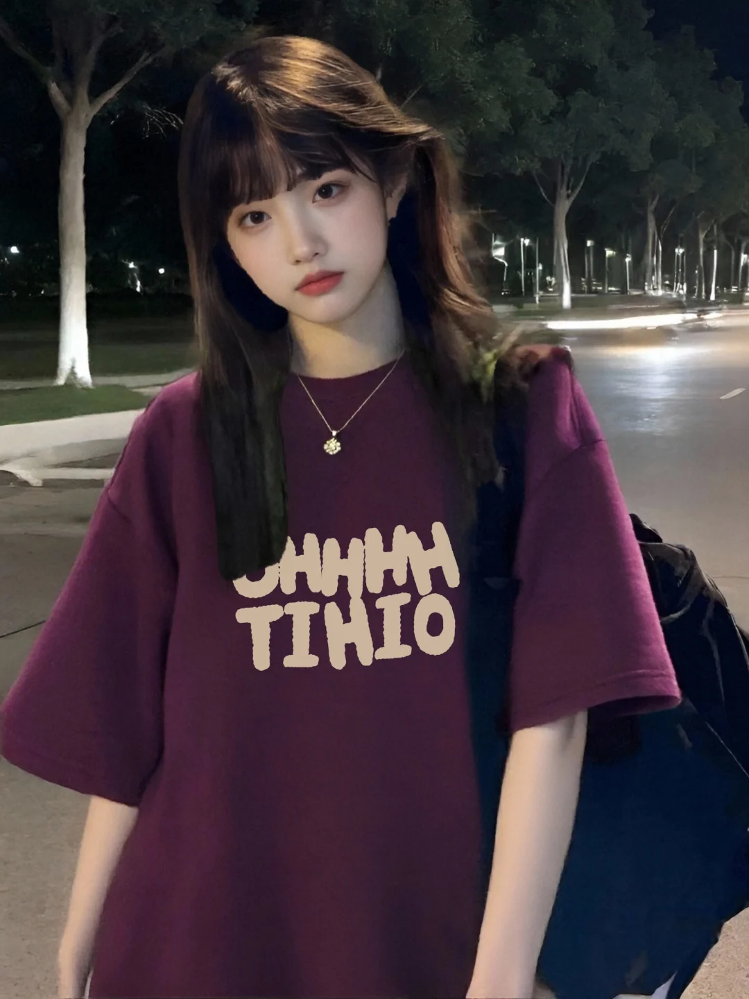 vocal！！挖到一件巨巨巨显白的葡萄紫T恤！！