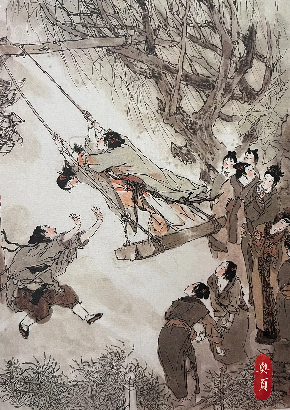 🌸「春昼荡秋千」秋千架上的欲望博弈