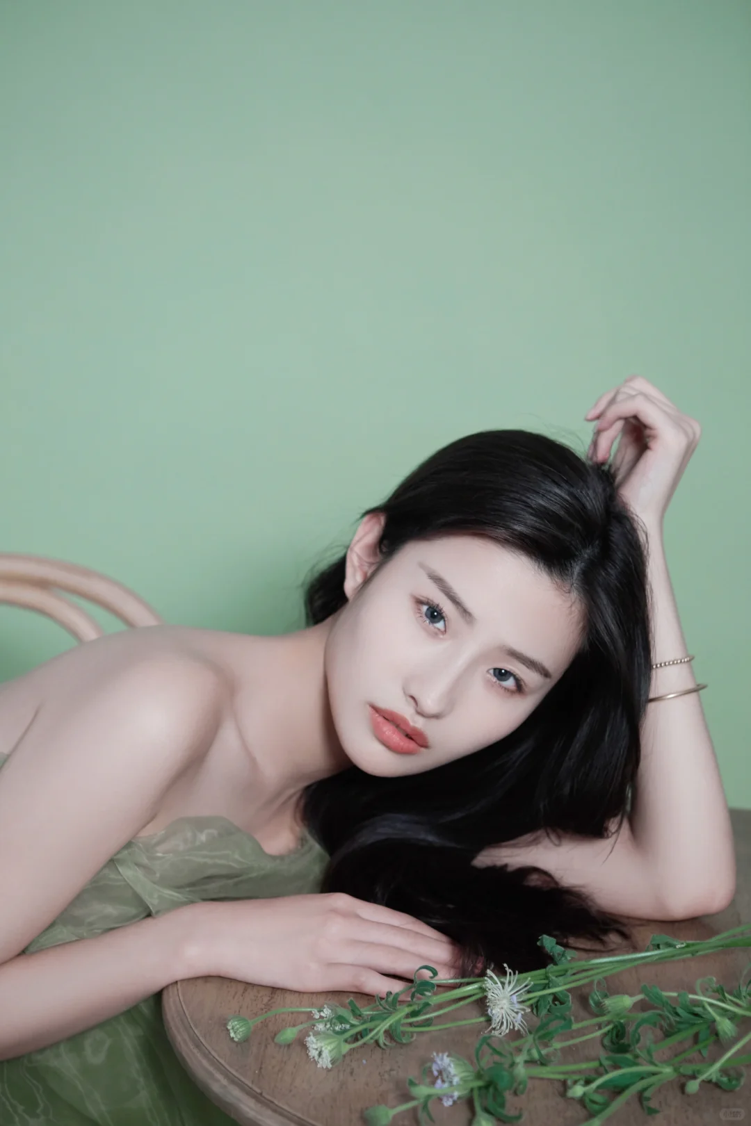 绿色写真|纯欲少女写真 轻盈又仙气