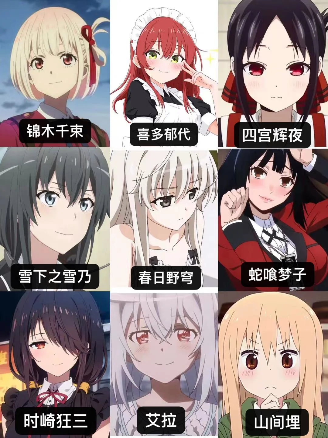 谁是你的二次元女神