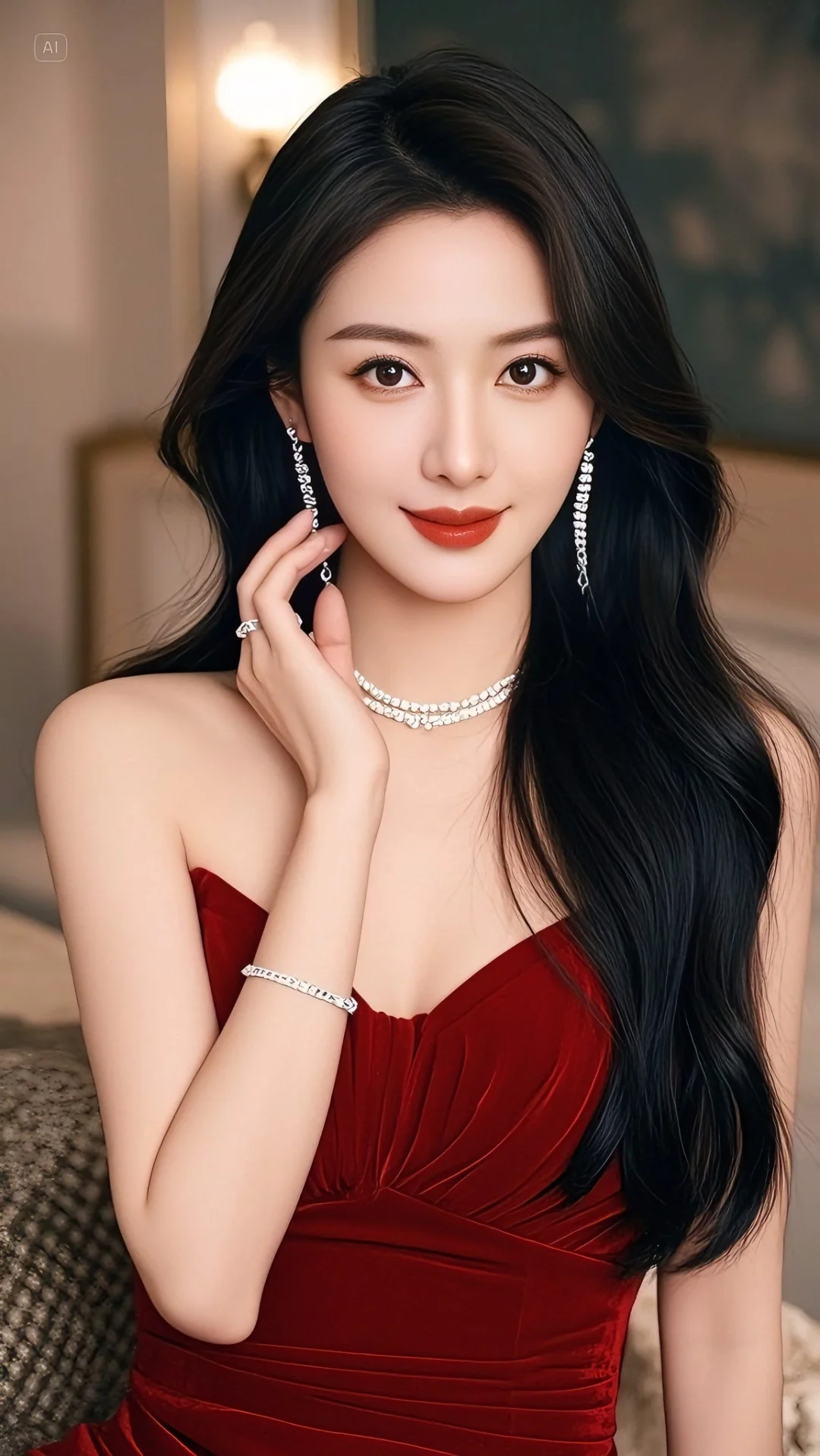 气质光，一眼万年。👑美图（AI美女）