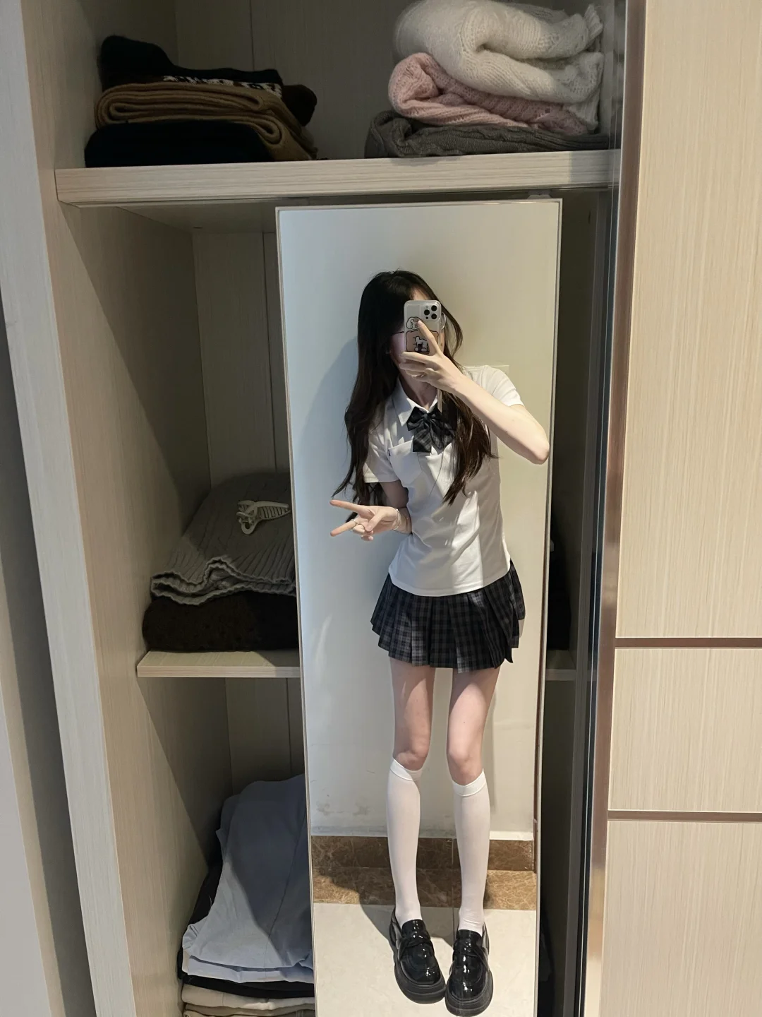 今天穿Jk学院风