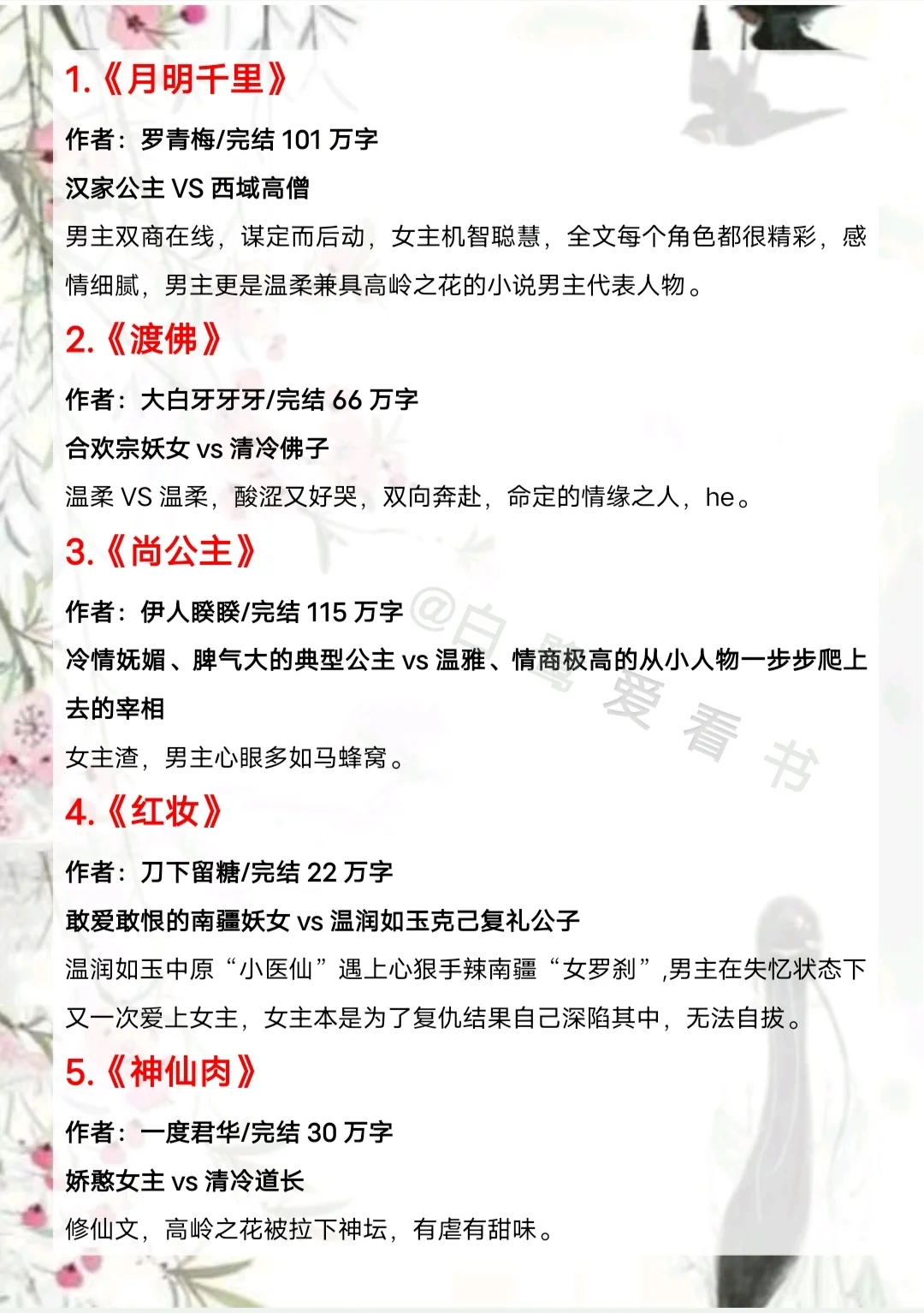 女主是美艳妖姬，男主高岭之花下神坛古言小
