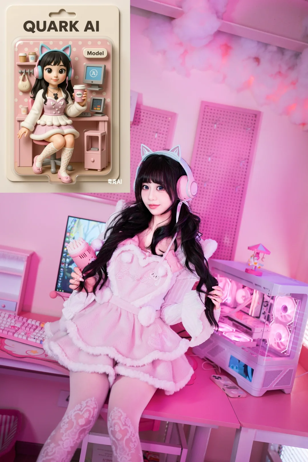 ai生成图片把我的写真变成Q版玩偶啦！💖