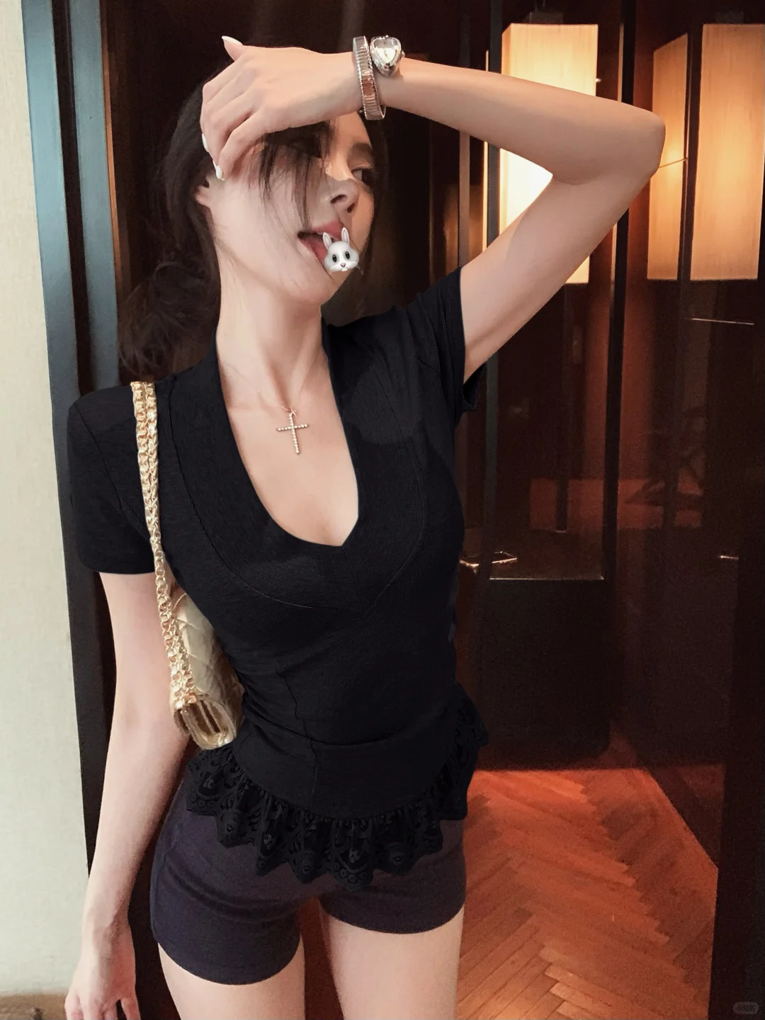 纯欲辣妹必备👙短款莫代尔上衣
