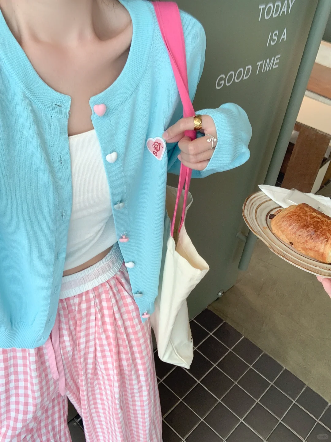 🎀🦋粉蓝味的秋天，🥰好甜好好看啊～