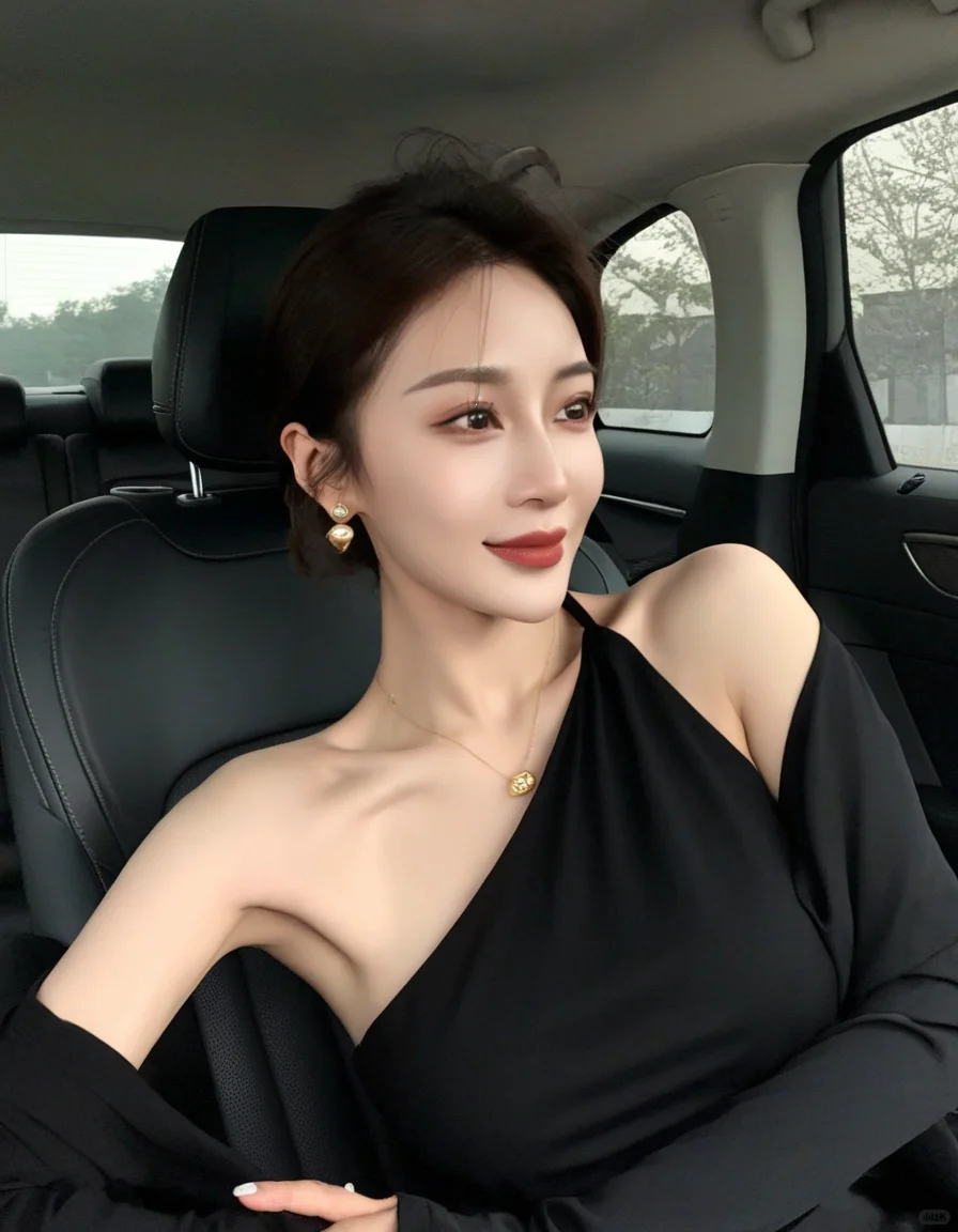 黑发红唇👄东方韵味…