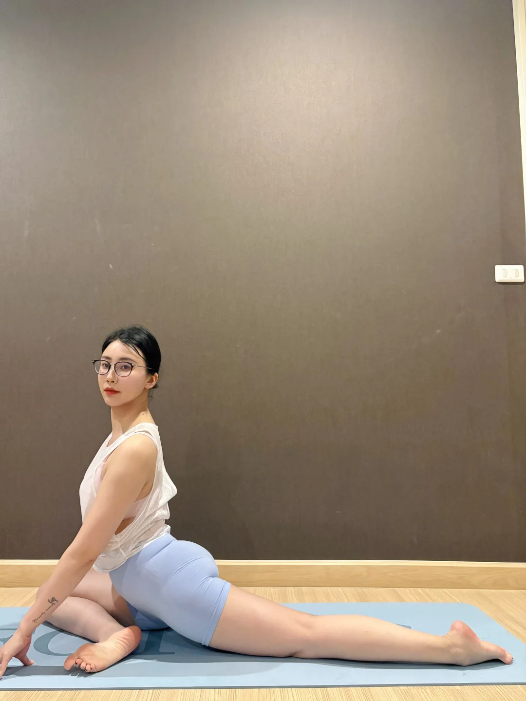 今天是云朵蓝色的瑜伽🧘‍♀️