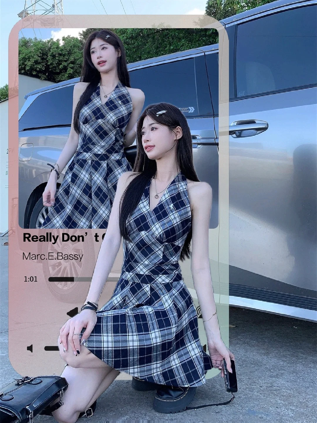 啊啊啊！这条格纹裙裙太甜啦！💗