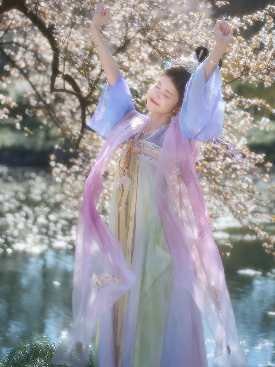 樱花汉服写真🌸春日小唐风