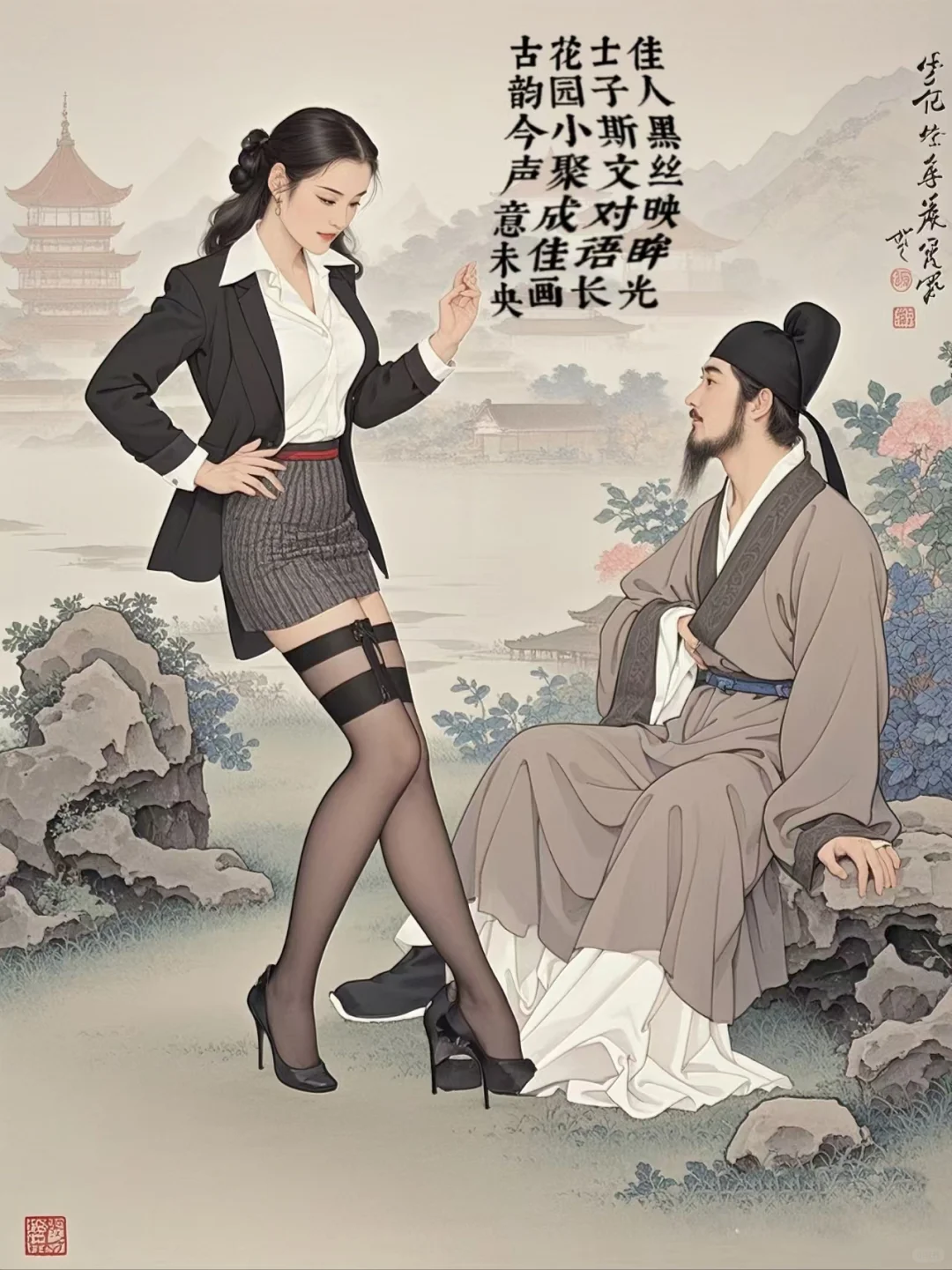 当一位美女穿越去了古代
