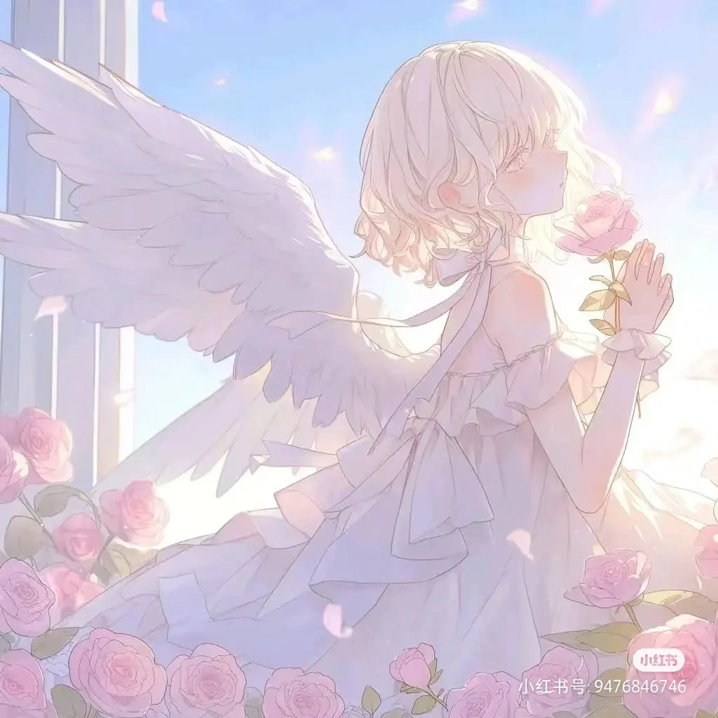 女生天使头像！