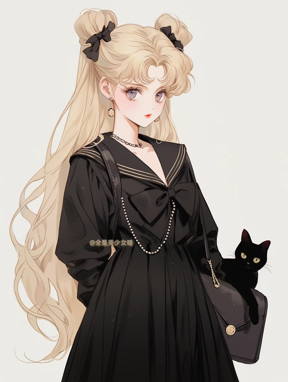 壁纸 28｜美少女战士和🌙她的哈基米呀