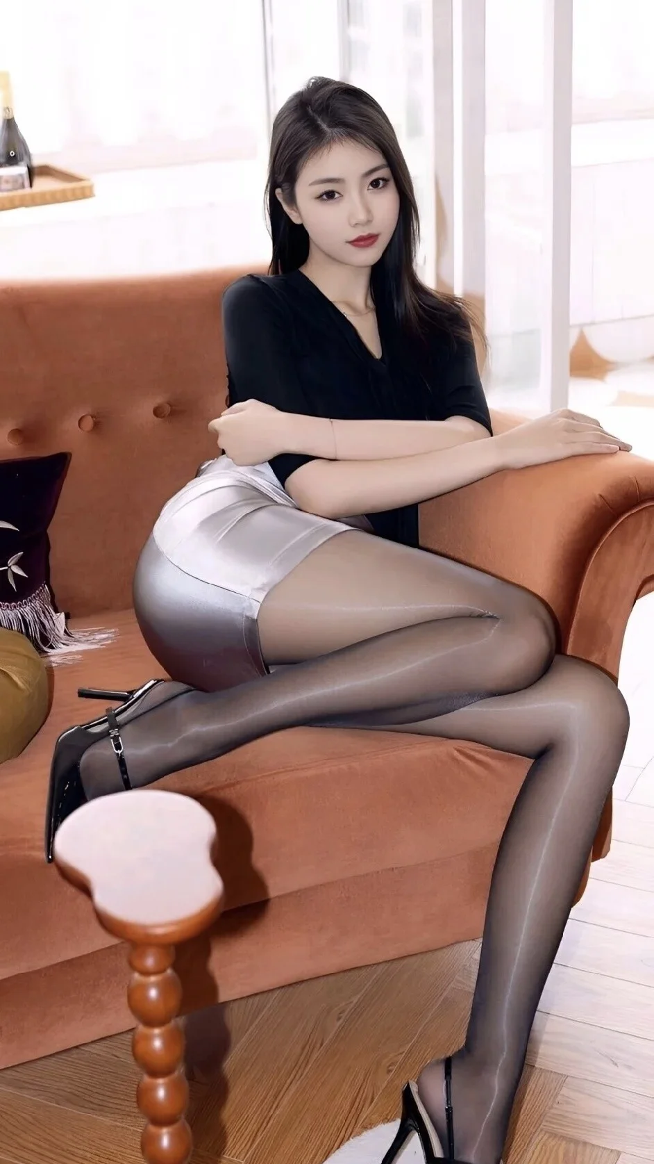 大长腿黑丝model,这谁顶得住？