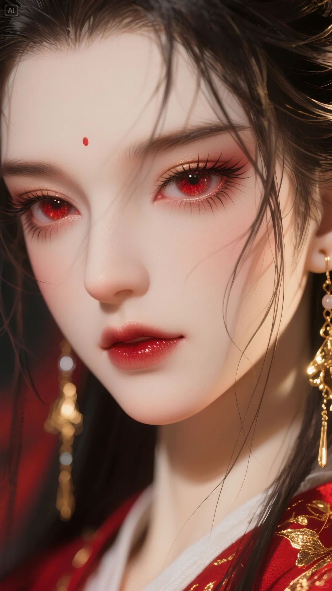 剑眉入鬓，红唇如焰，这一抹红妆杀我！