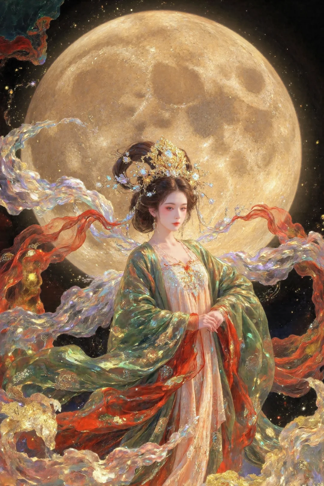 翠袖红裳 云鬓金妆