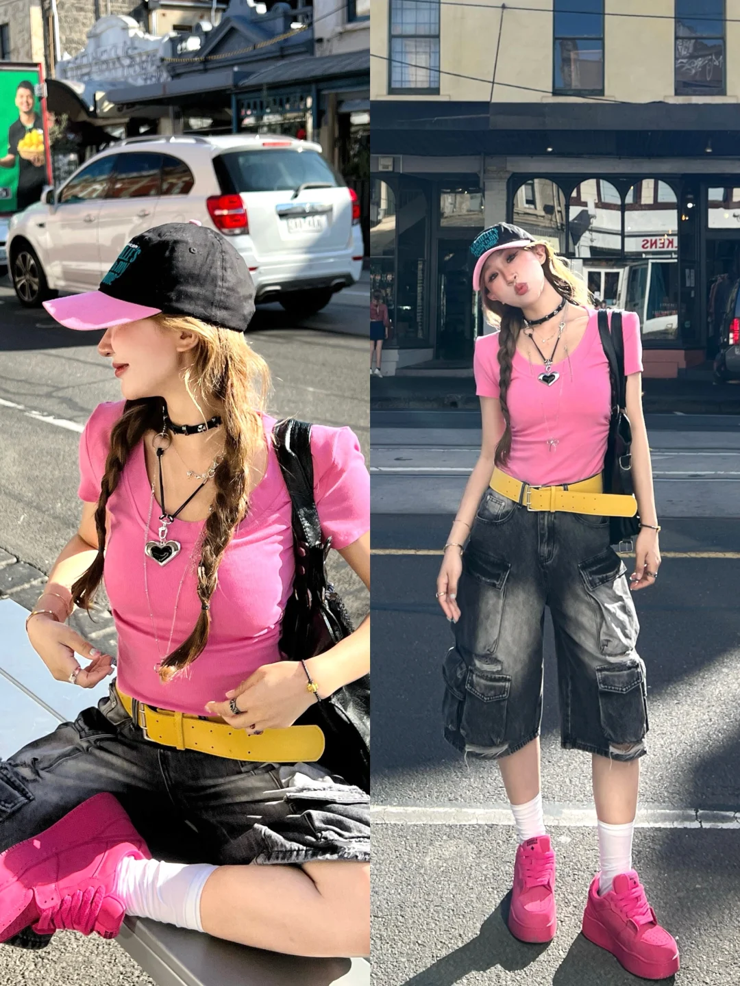 🤎美式甜酷辣妹Look*6有点赛博朋克味了⛓💽
