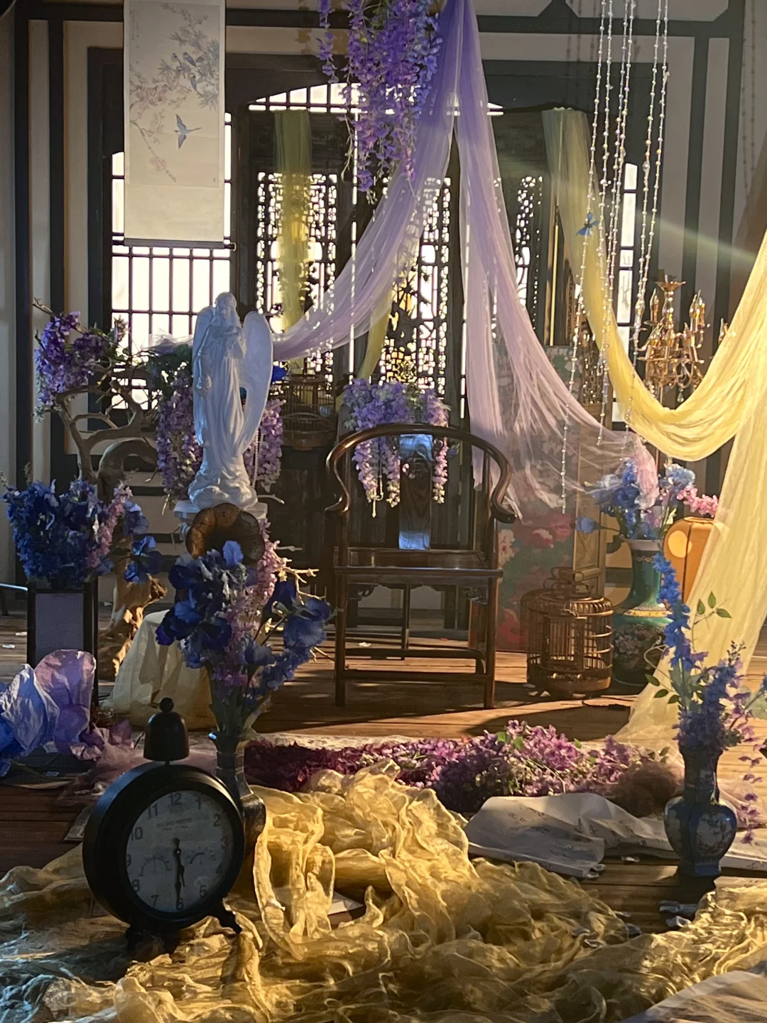 浓荫紫袖低，客坐小堂西~清汉女华丽布景