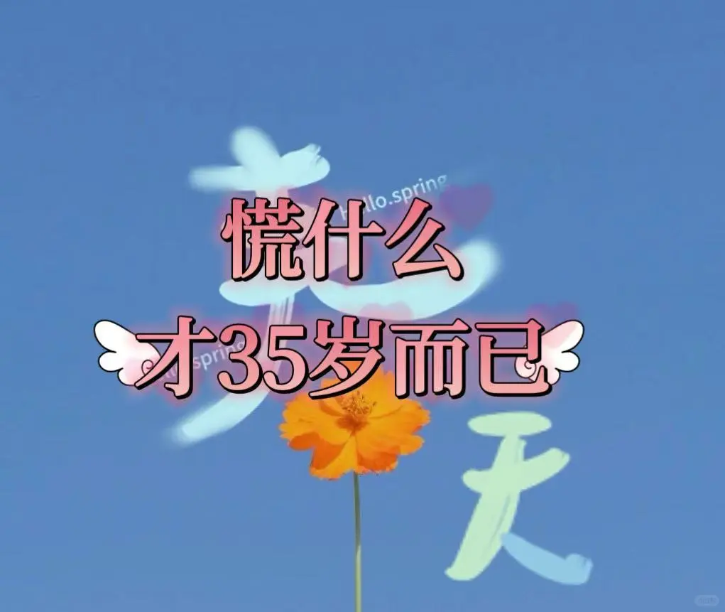 慌什么 才三十五岁