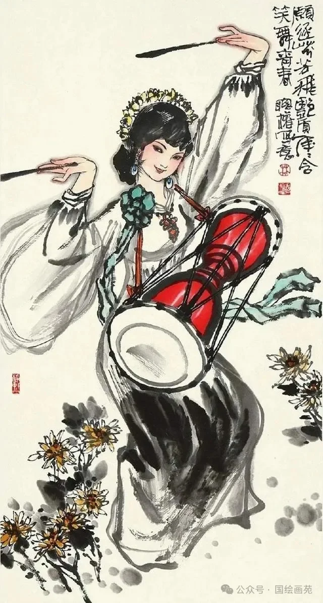水墨仕女图，不一样的烟火！