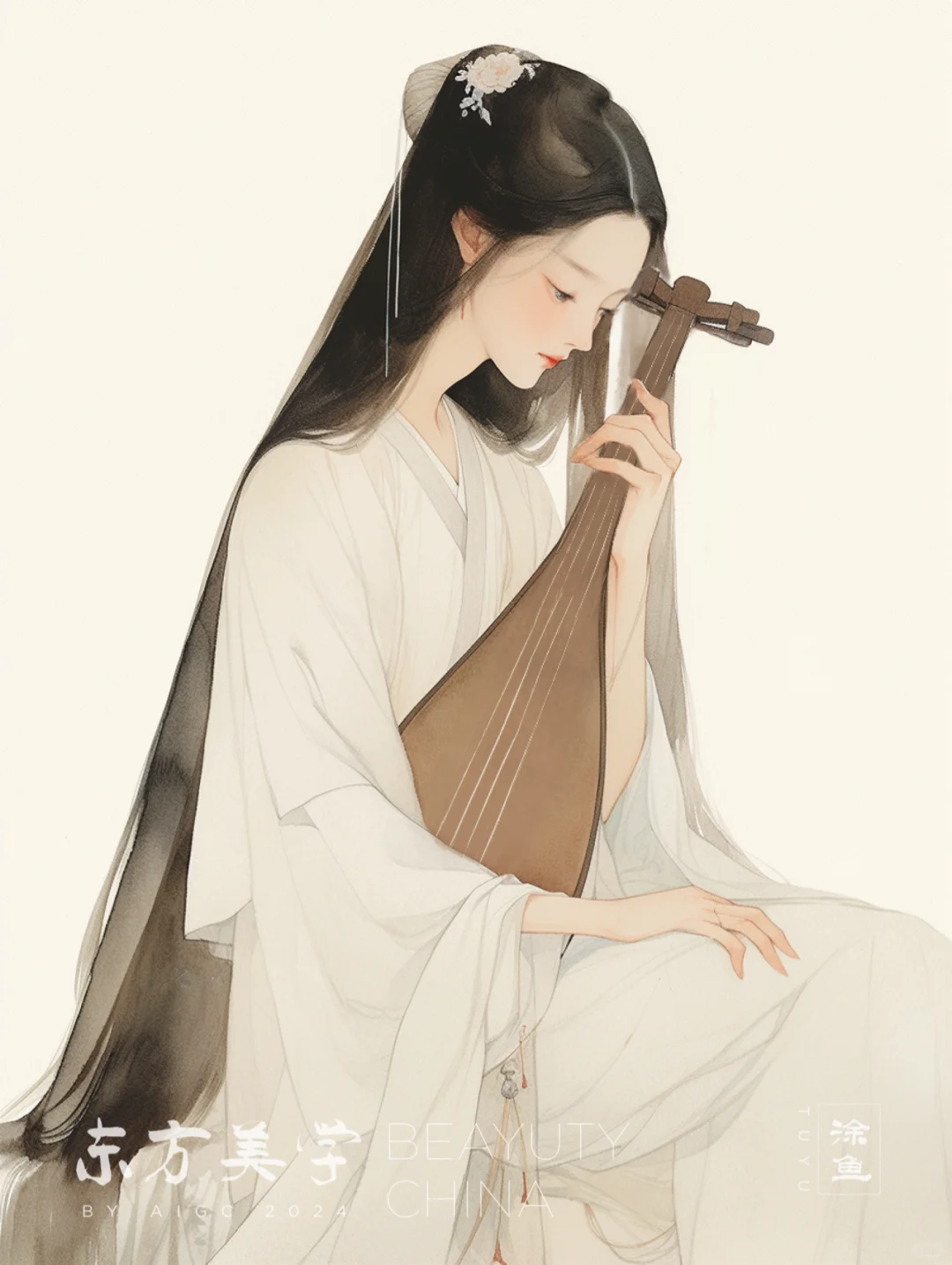 东方美学｜琴女