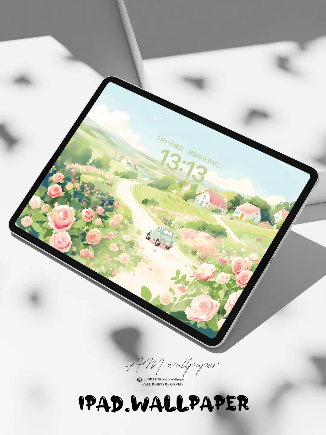ipad壁纸｜春日乡间小路｜31