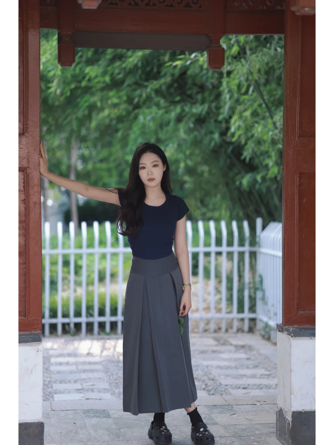给俺的美女朋友在石园拍的照片