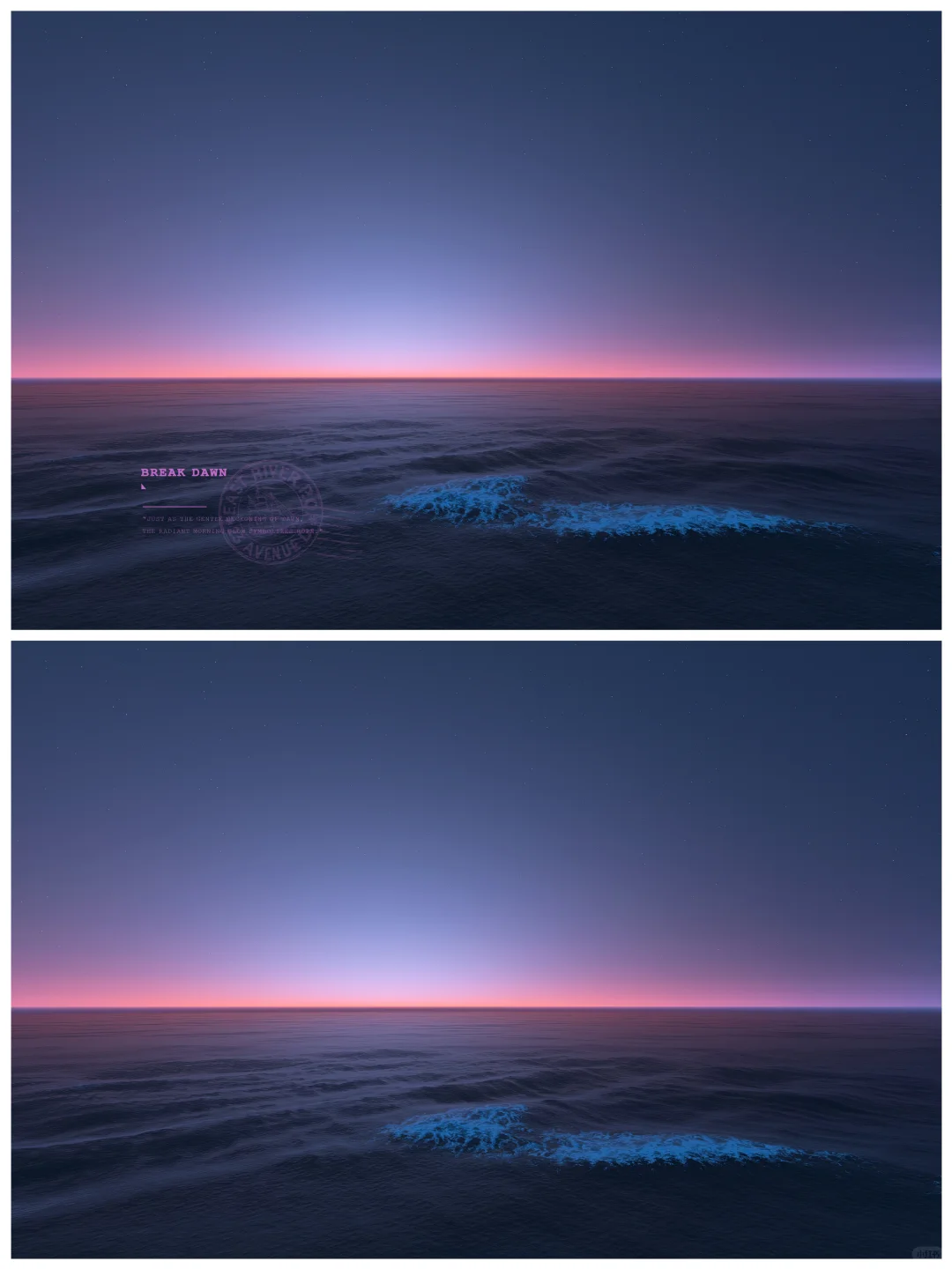 💜一望无际的晨曦海洋平板壁纸｜超治愈🩷