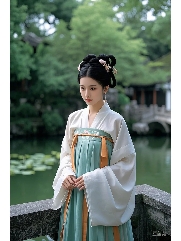 💧🌸水畔佳人，诗意如画🌸💧