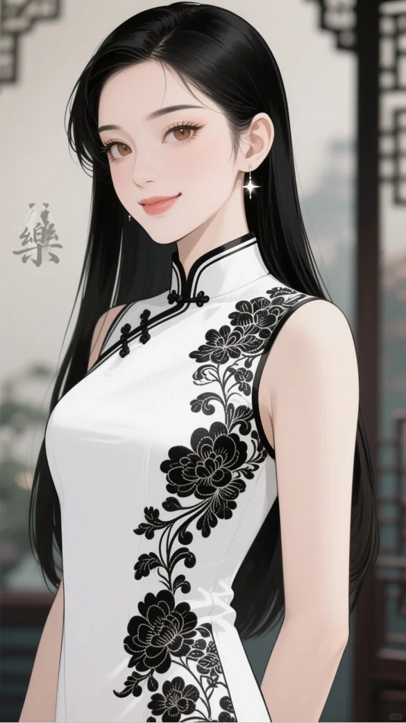 oh~你与传统旗袍很搭哦～