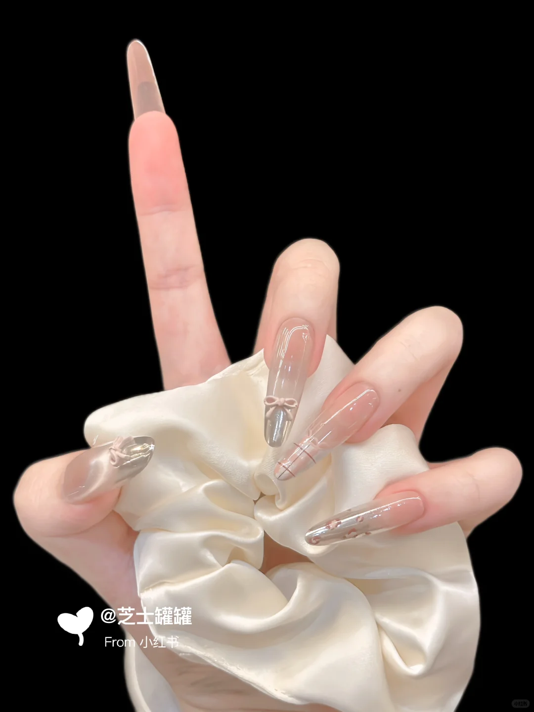 Nail ♡♩法式甜辣豹纹搭配猫眼好乖呀～