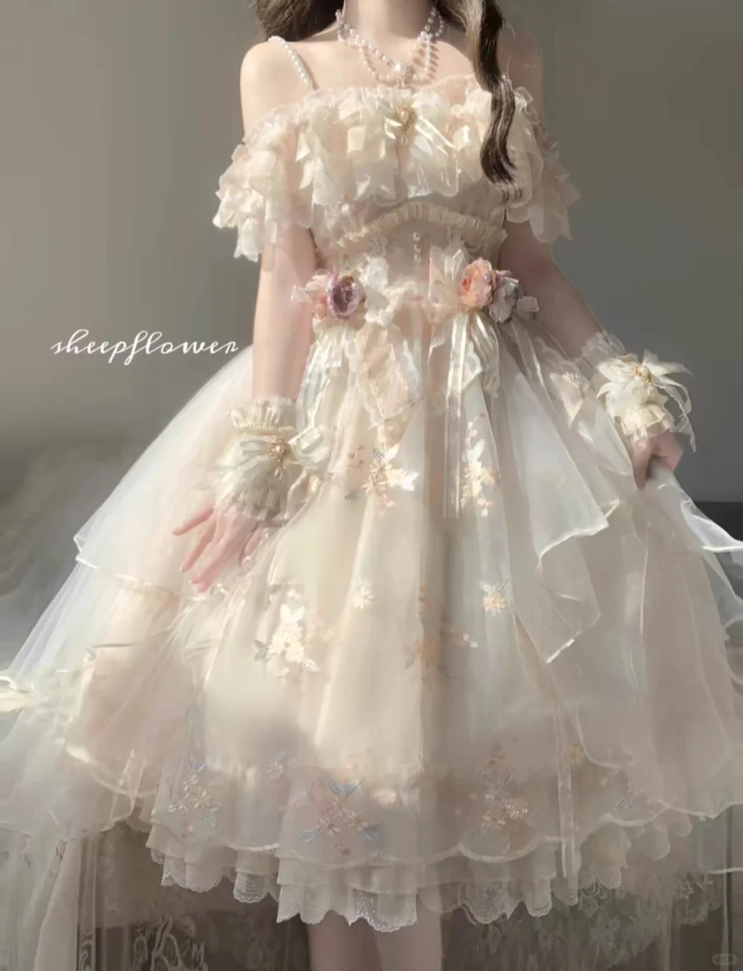 🌸梦幻花园里的“sheepflower”公主裙来