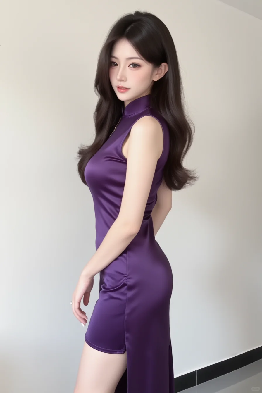 超有韵味的紫色礼服👗！👑