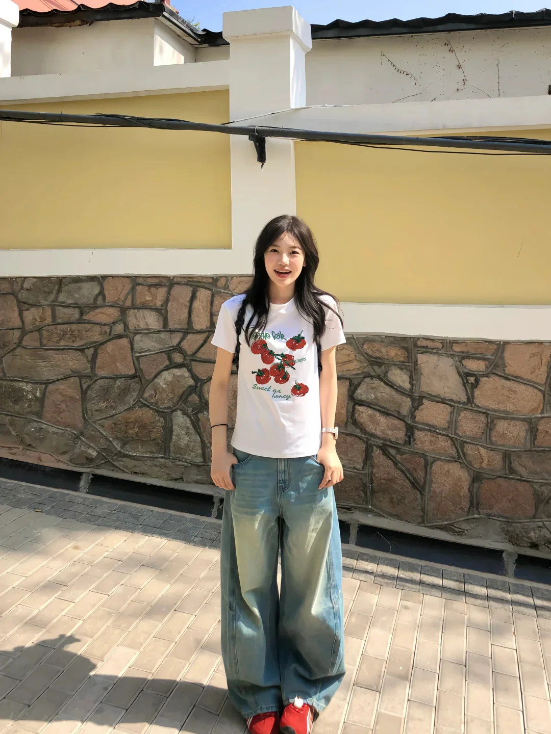 小个子甜妹夏日必备🍅番茄短袖来啦！