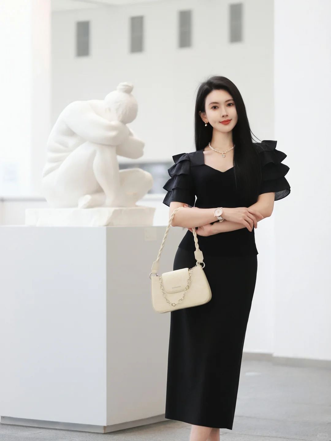 ootd｜all black优雅职场通勤