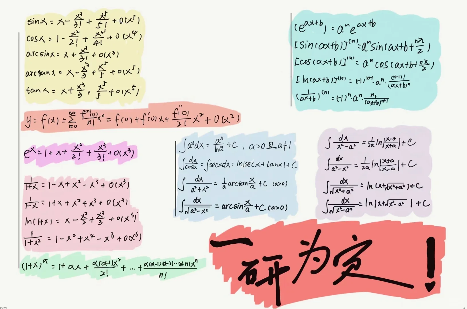 考研数学记不住公式怎么办！
