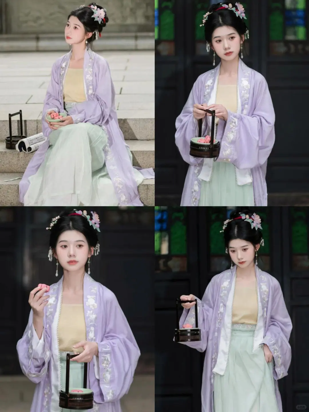 天津宋制簪花真滴美飞我💯爆火合集来咯✨