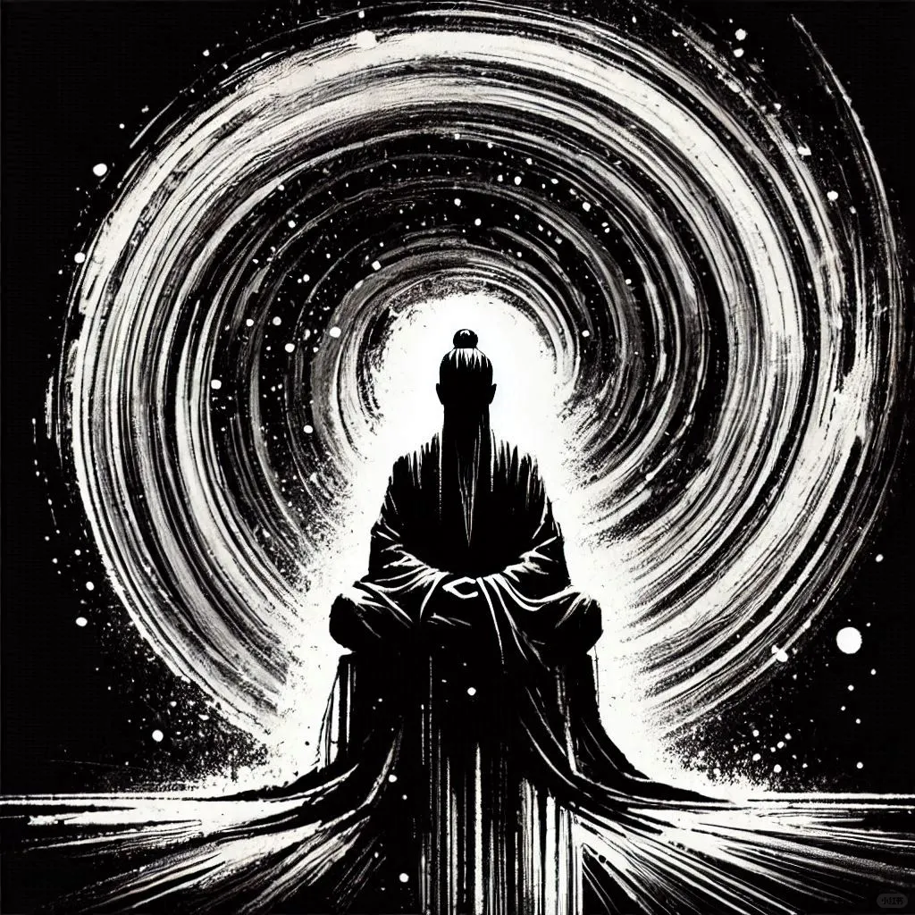 人物水墨丨悟道