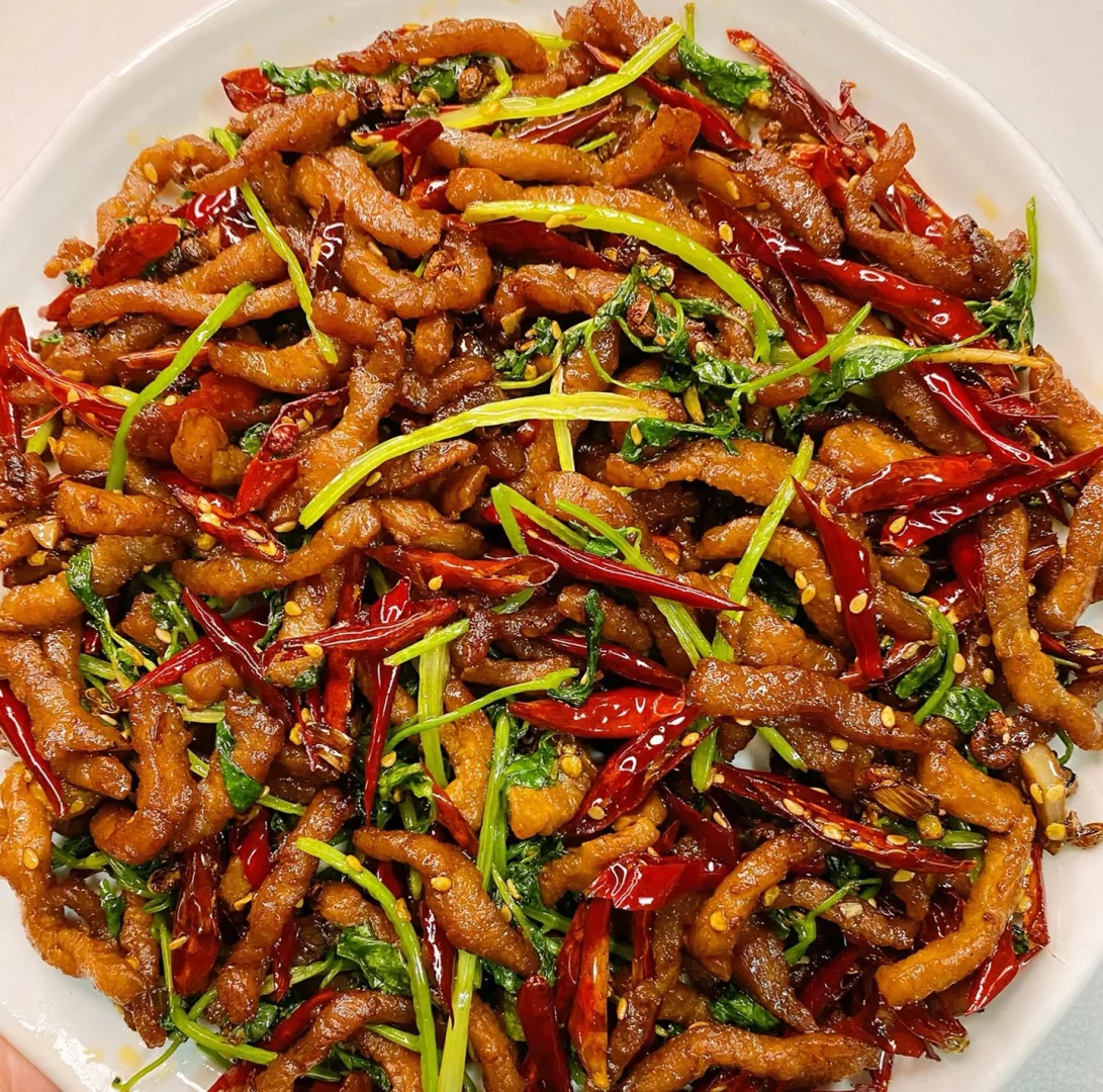 香辣肉丝超好吃