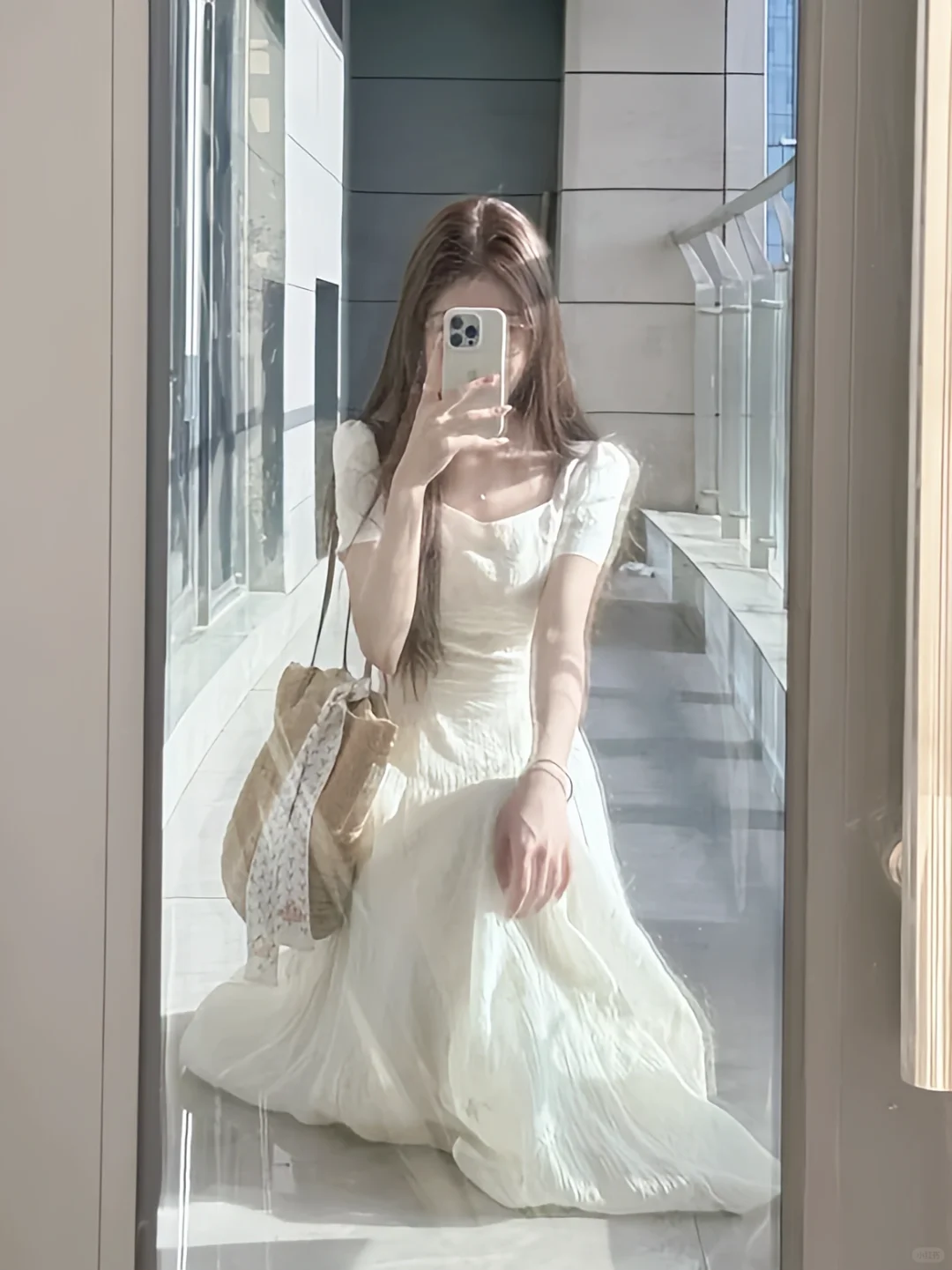 啊啊啊！！挖到了超级温柔的小众白色裙子～👗
