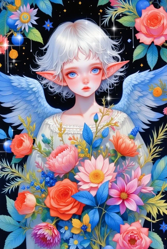 天使之翼 唯美插画