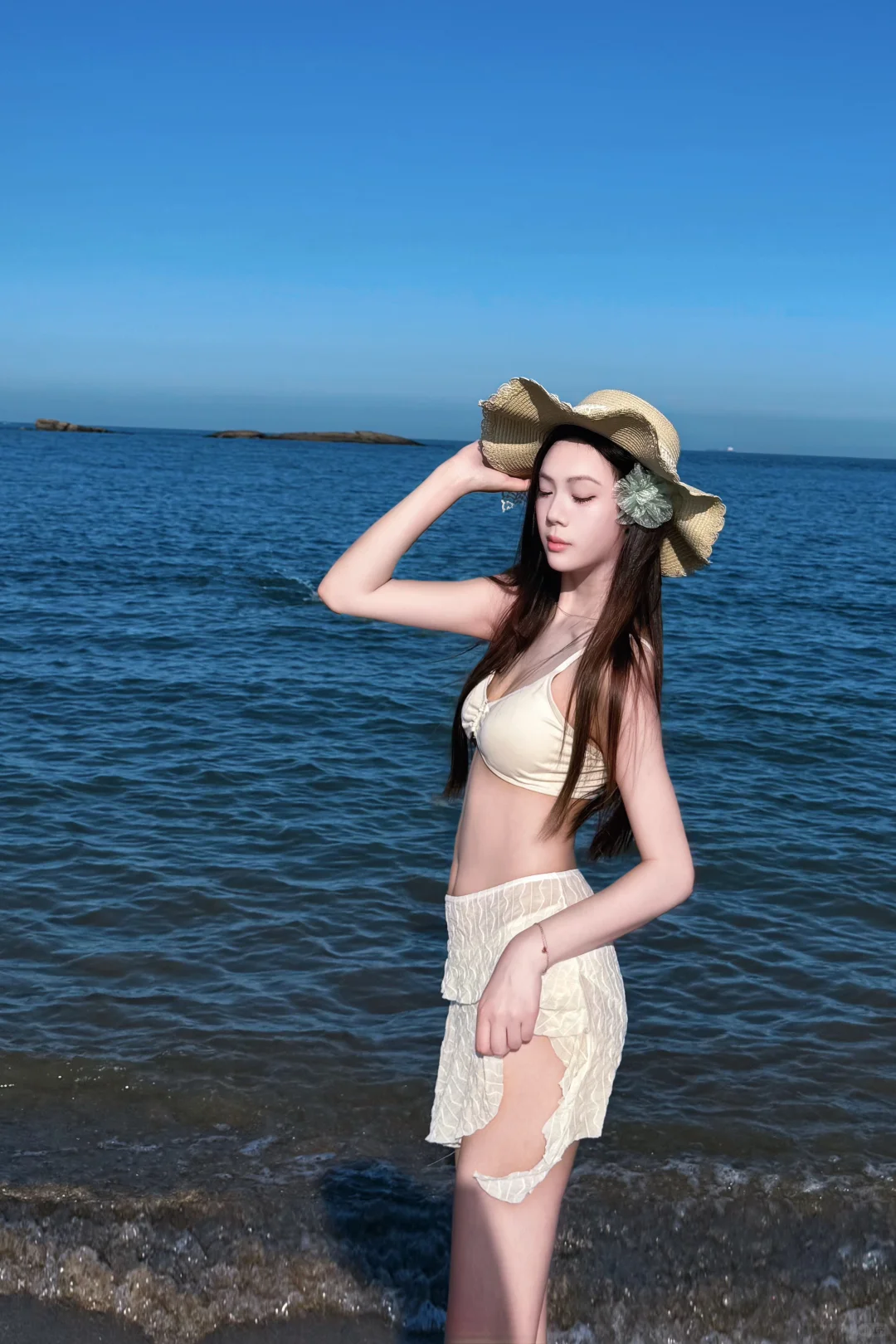 🍧海边甜妹的夏日限定比基尼！被追着夸太嫩