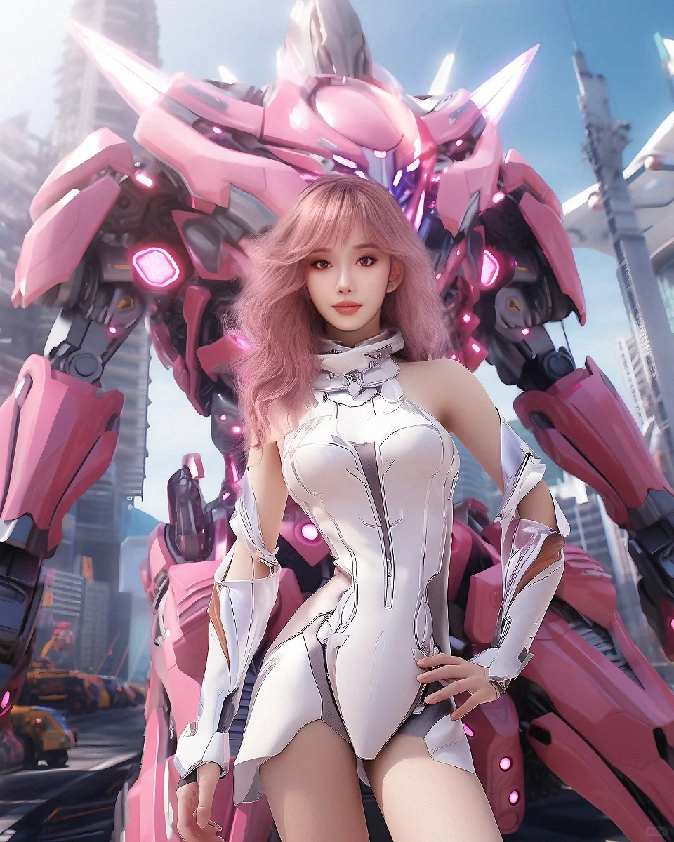 给万粉大美女博主做的AI写真｜未来女战士