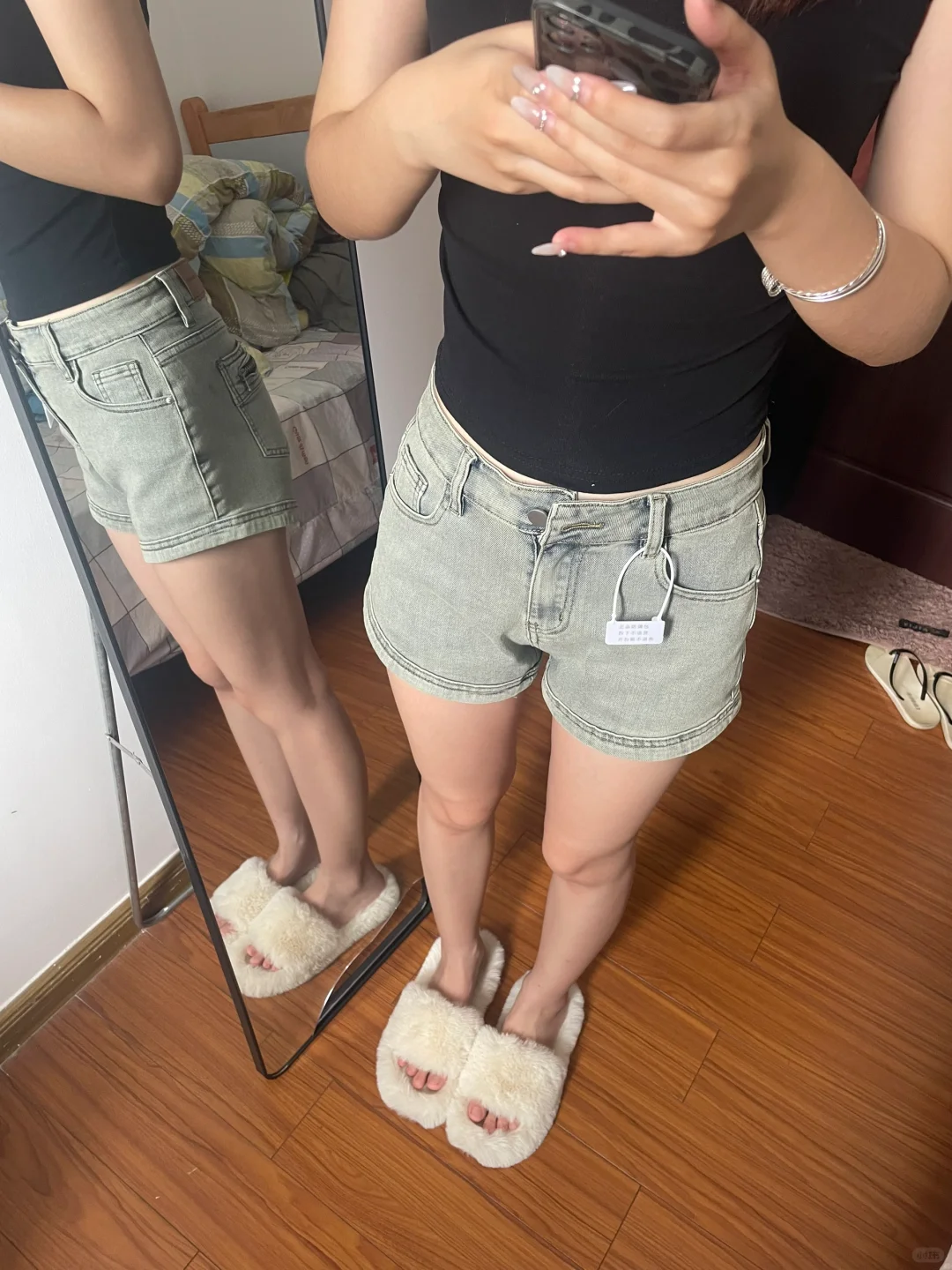 泰裤辣💥💥不露屁屁的美式辣妹小短裤~