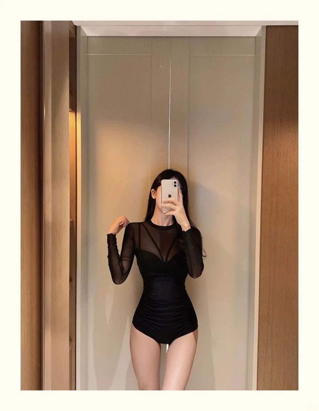 黑系泳衣👙真的好高级🤩美哭你们算了😘