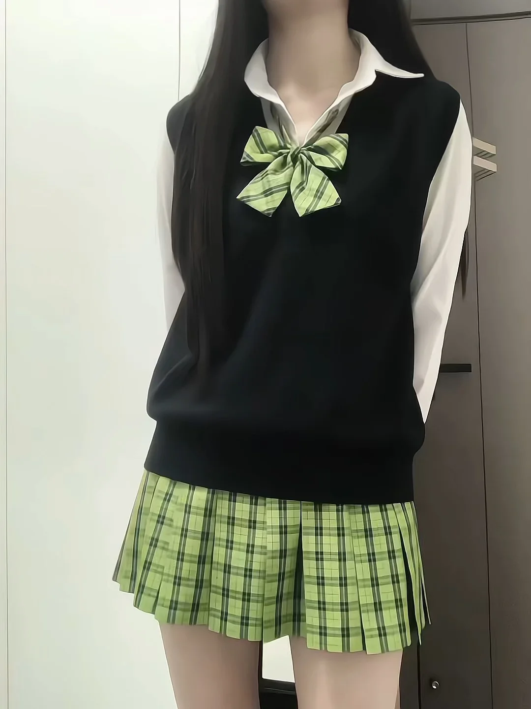第一次尝试绿色jk 🍃