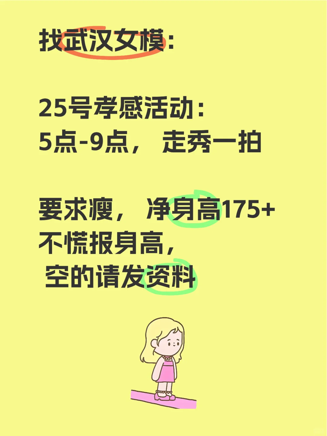 找武汉女模，走秀