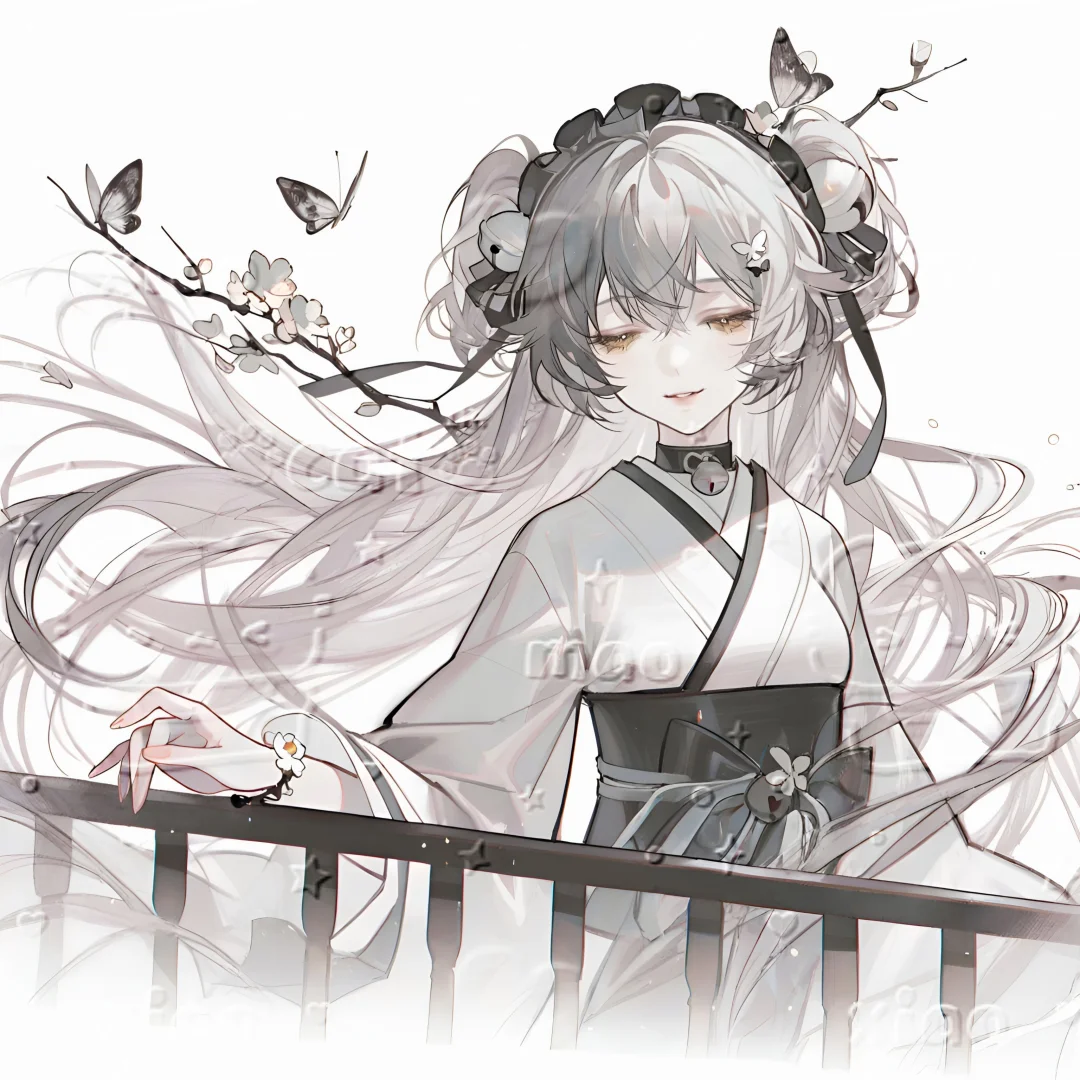 头像｜银丝蝶影