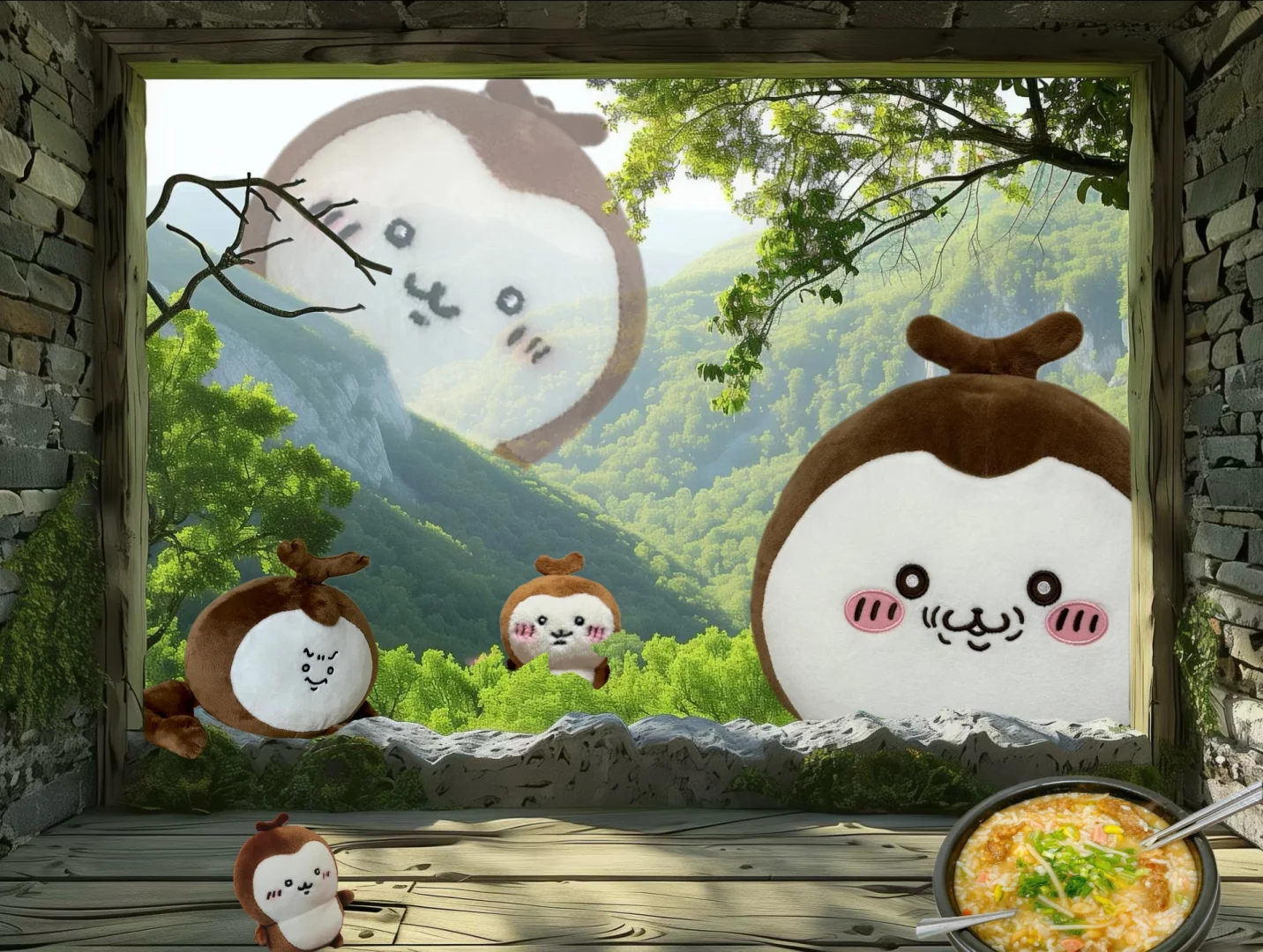 chiikawa平板壁纸（山间小屋系列）